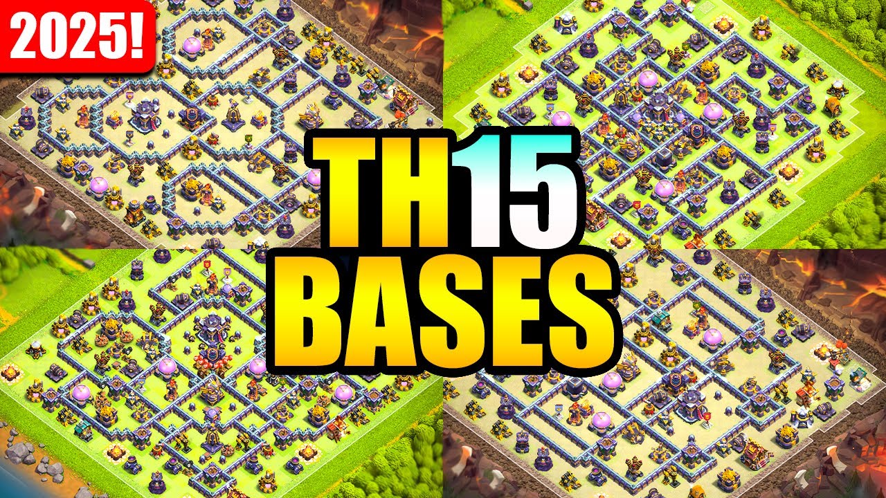 NEW BEST TH15 Base Layouts 2025! + Links | Part 2 (Clash of Clans)