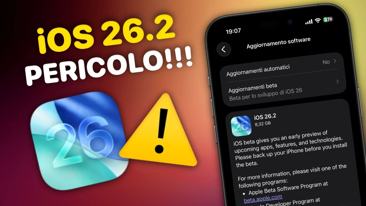 iOS 26.2: SEI IN PERICOLO!!!