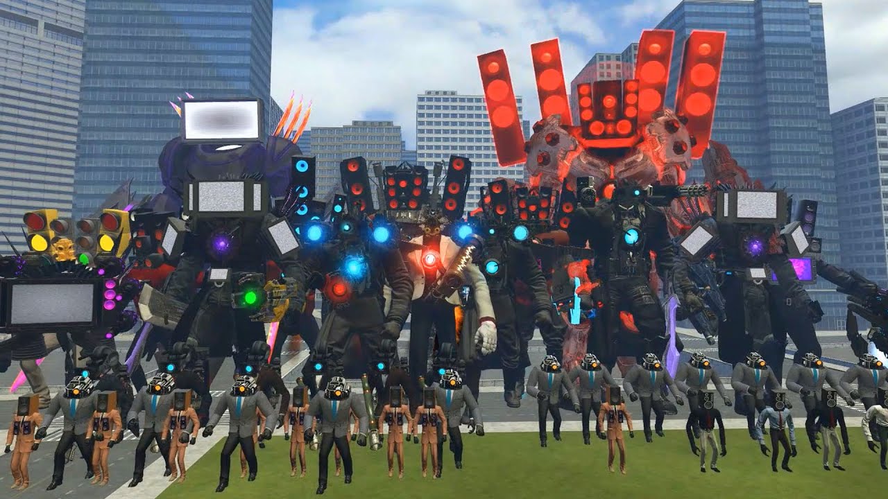 ALL TV MAN TITAN VS 1-79 SKIBIDI TOILET BOSSES,TITAN SPEAKERMAN VS ASTRO DETAINER TOILET IN GMOD!