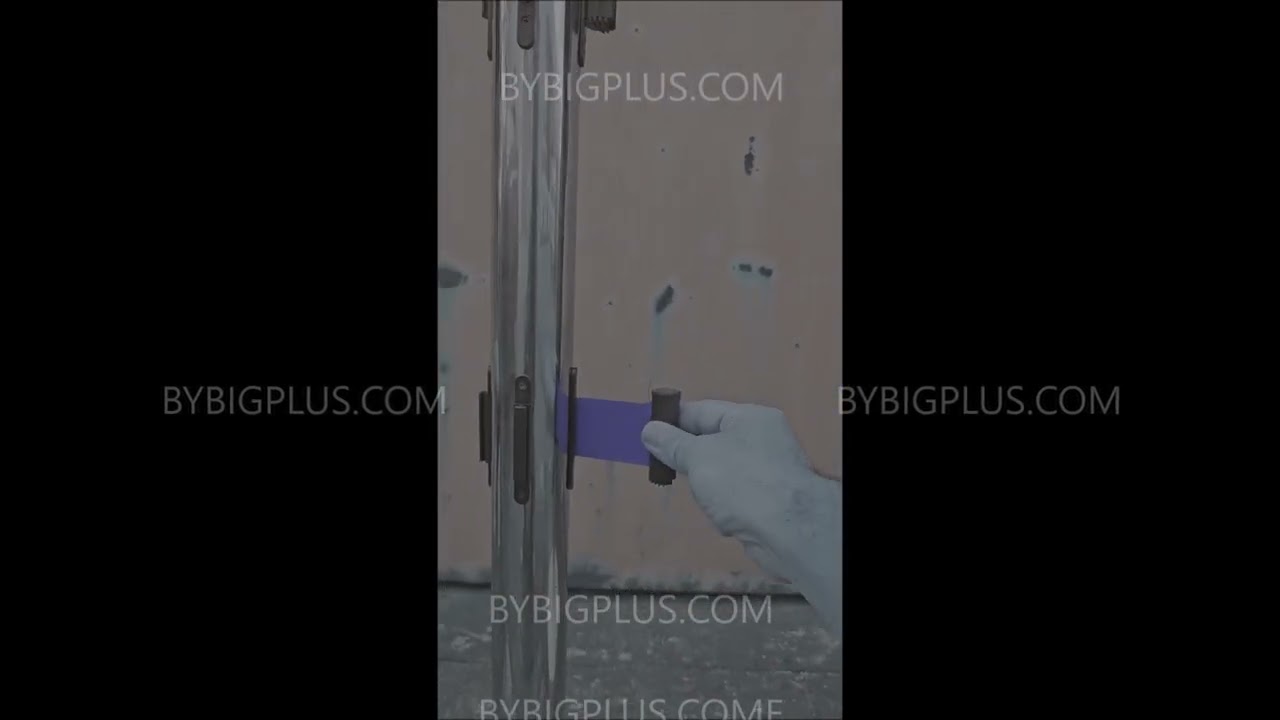 Queue UP (Q-UP) Stainless Steel double Belt Queue Pole, 1m(H), Belt 2m(L) from BYBIGPLUS.COM