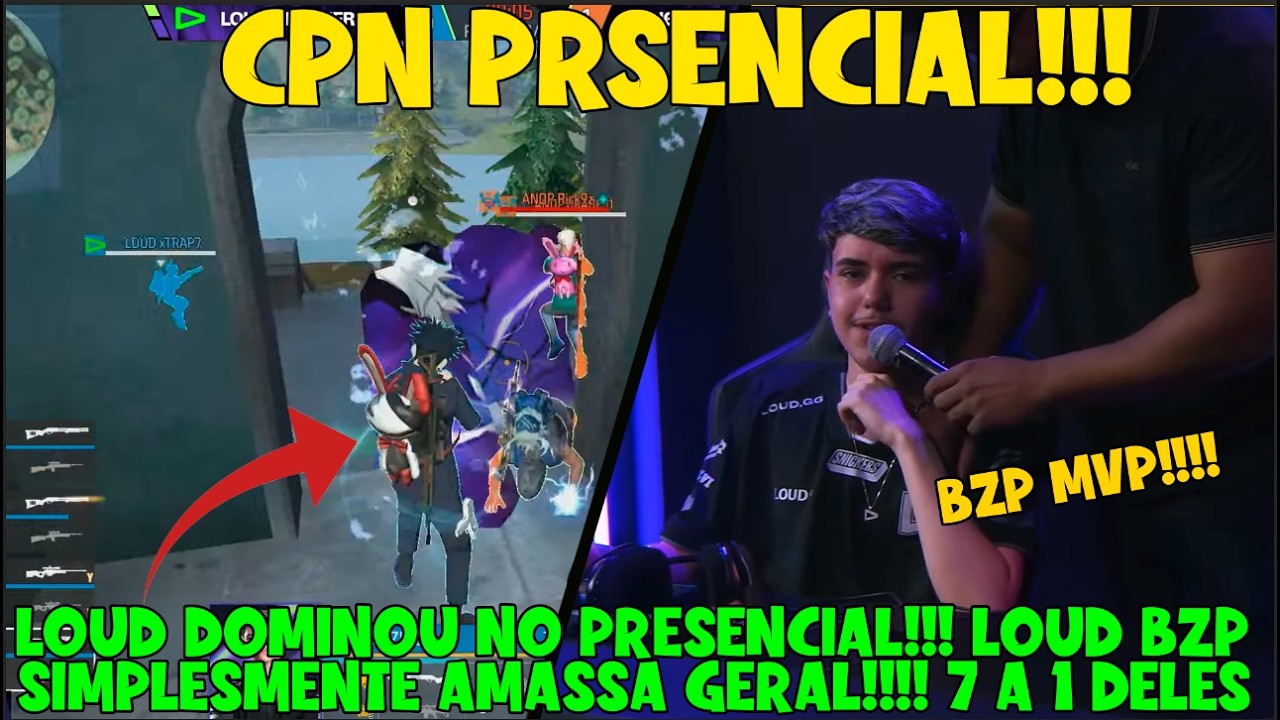LOUD BZP AMASSOU GERAL NO PRESENCIAL DA CPN!!! COM MAIS DE 20 KILLS É O MVP - CPN ARENA PRESENCIAL