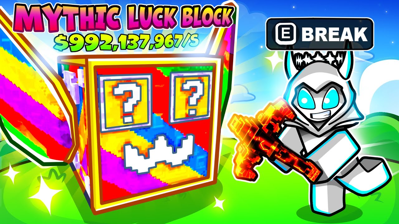 I Became RANK #1 In Break a Lucky Block...