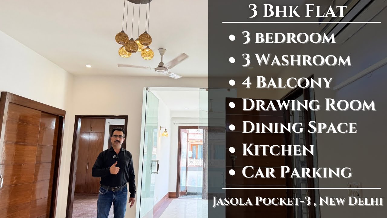 3 BHK Luxury Flat For Sale In Jasola | Ready To Move | 300 Sq Yards
