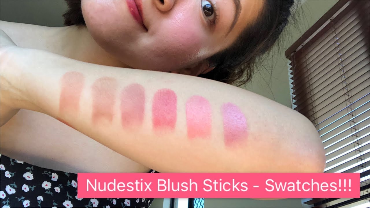 Nudestix Blush Sticks Nudies Matte & Nudies Bloom | Swatches | 腮红试色！！！
