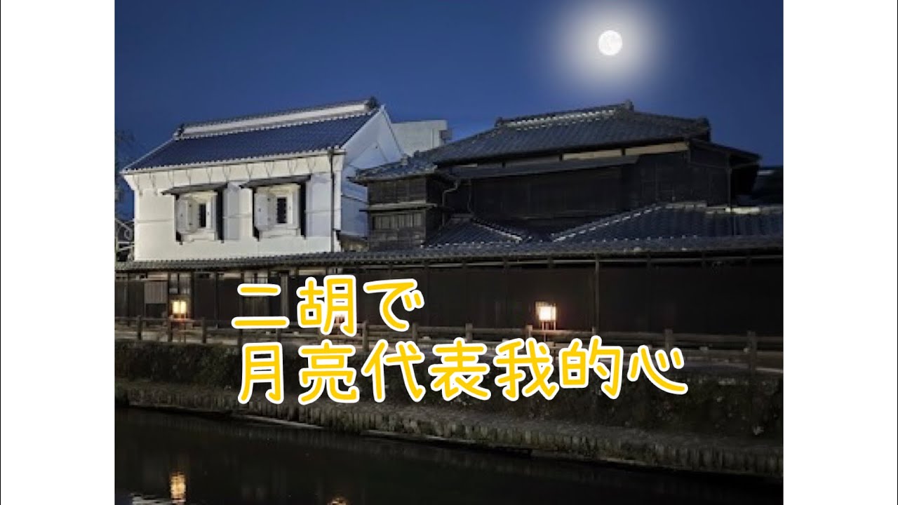二胡で‼️月亮代表我的心