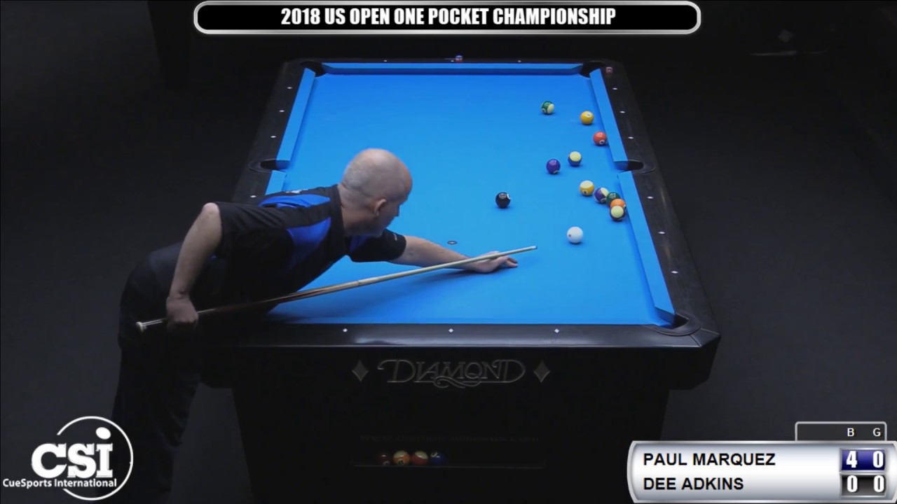 2018 US Open One Pocket Championship: Paul Marquez vs Dee Atkins