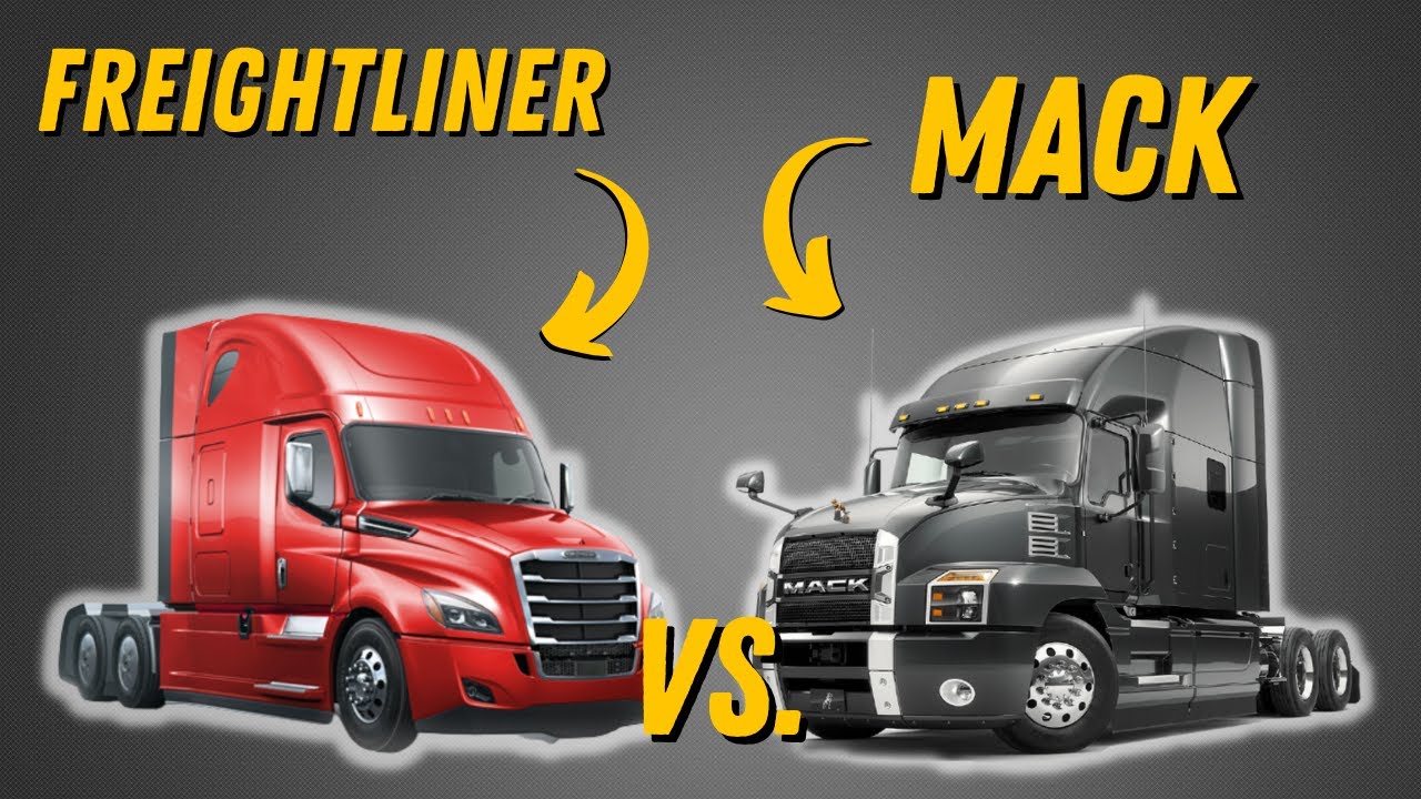Битва полугрузовиков — MACK против Freightliner!