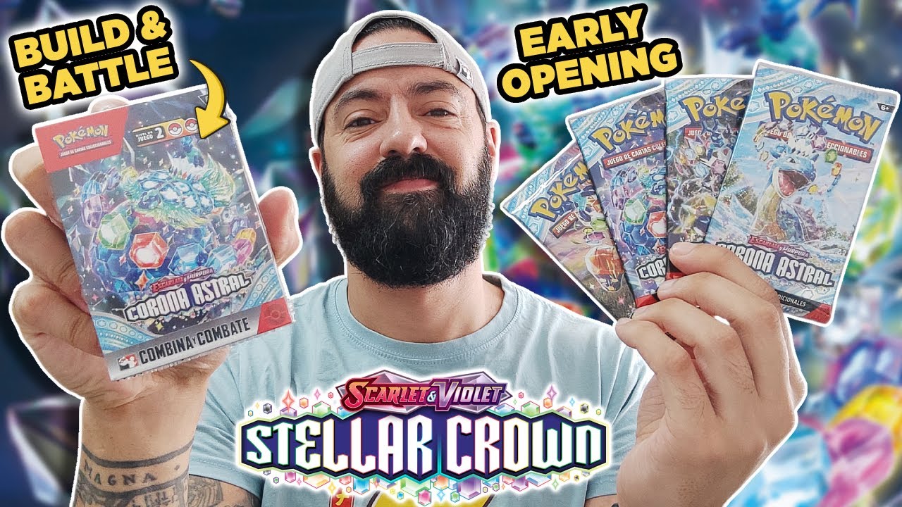 NUEVO SET! ABRO LOS BUILD & BATTLE KITS Y SOBRES DE STELLAR CROWN (CORONA ASTRAL) - CARTAS POKEMON
