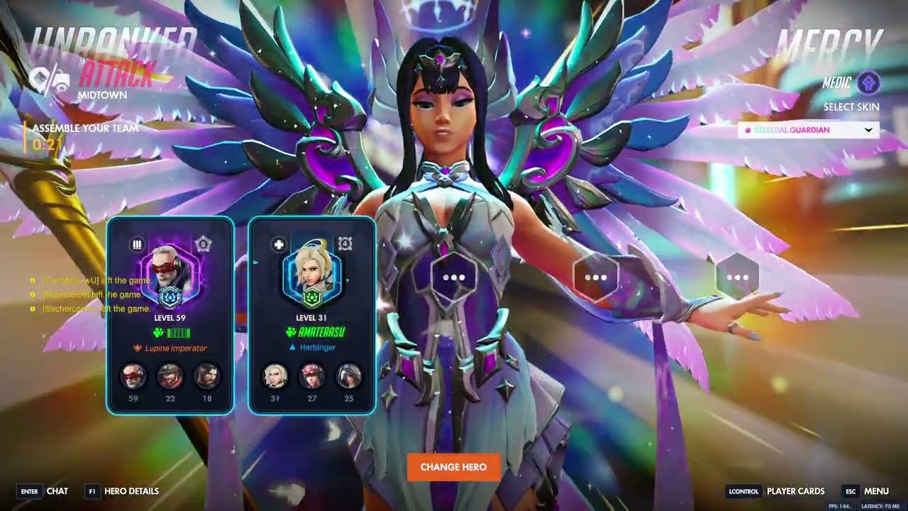 Overwatch Quickplay as Mercy with my best friend