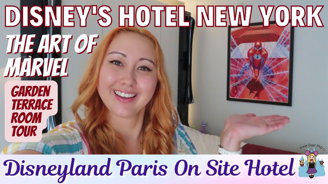 Disney's Hotel New York: The Art of Marvel | Superior Garden Terrace 1 Large Double Bed Room Tour