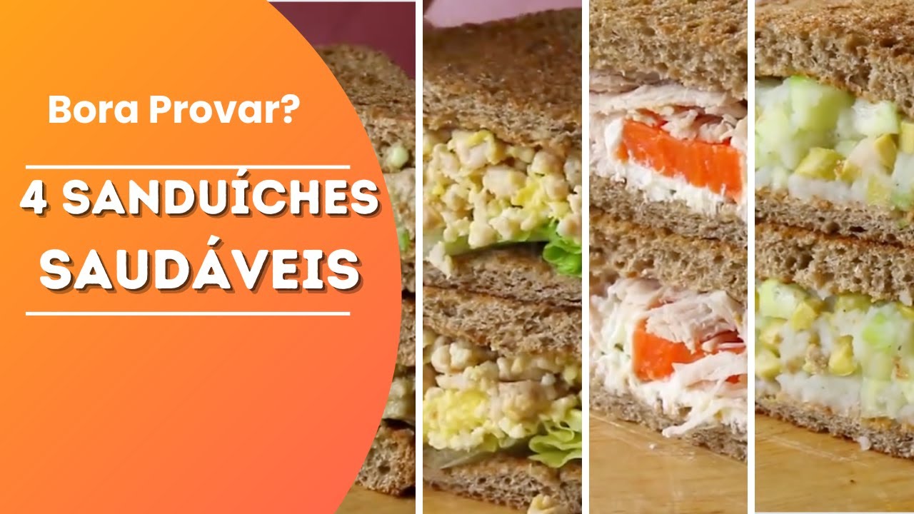 4 Receitas Sandu&iacute;ches F&aacute;ceis e Saud&aacute;veis, super r&aacute;pidos