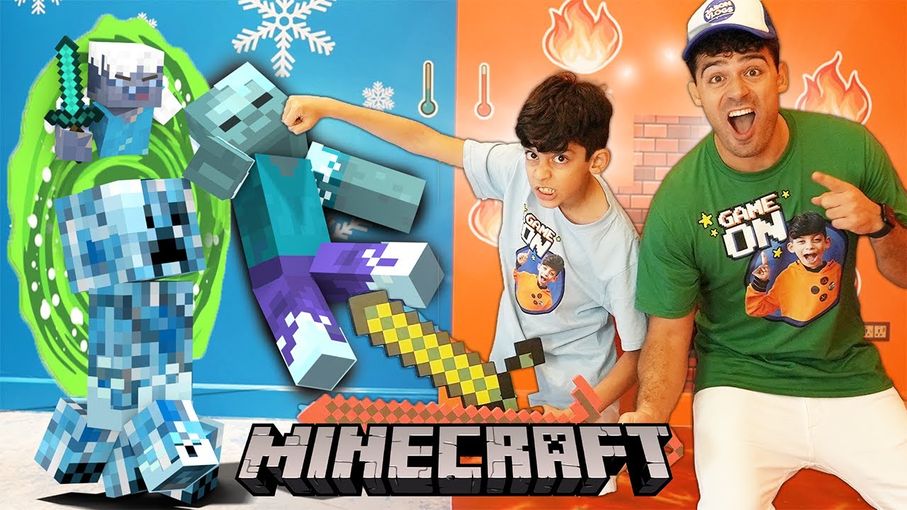 The Minecraft Hot and Cold Challenge with Jason - Minecraft Animation