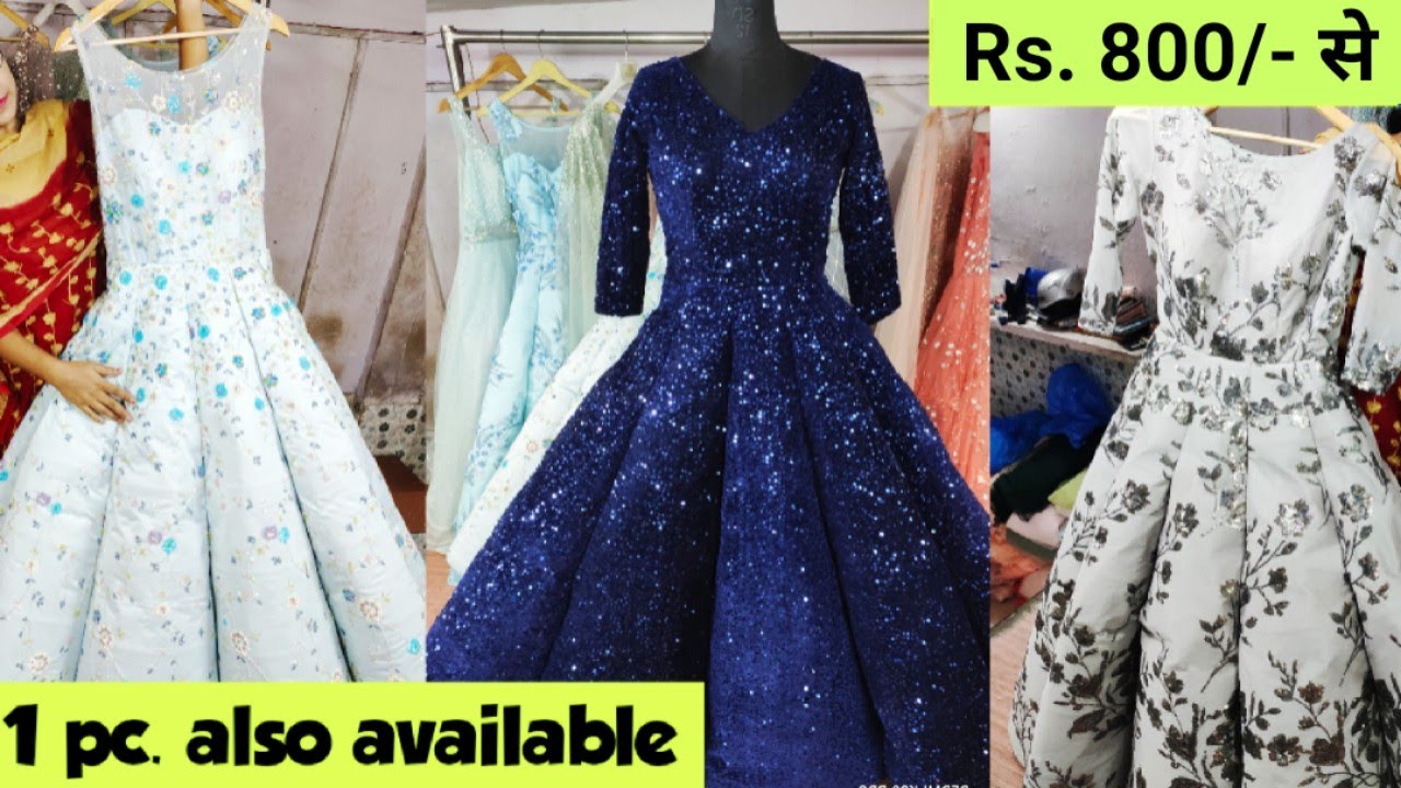 Eid special dhamaka sale on wedding gowns crop top ball gowns / gowns manufacturer Chandni chowk