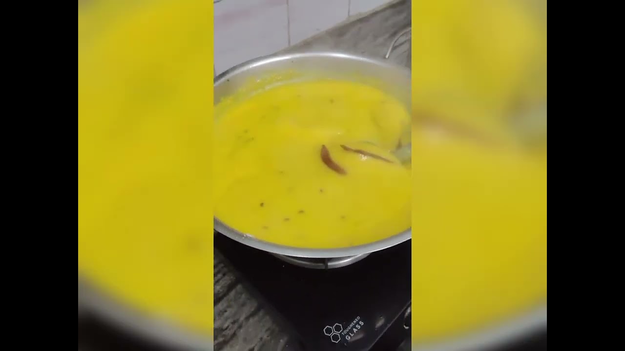Besan curry making (satisfying)