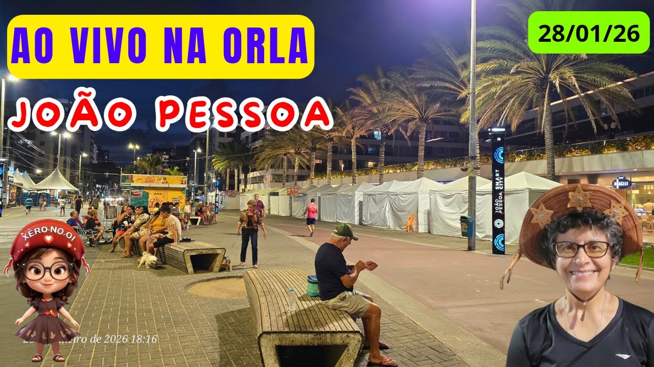 QUARTA FEIRA NA ORLA | JOÃO PESSOA  AO VIVO - PARAÍBA - BRASIL  28/01/26