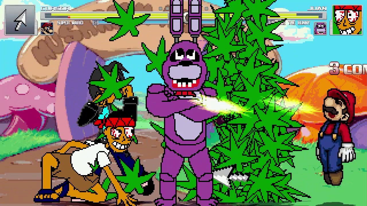 AN Mugen Request #1177: Cursor & Super Mario VS Juan & Bonnie