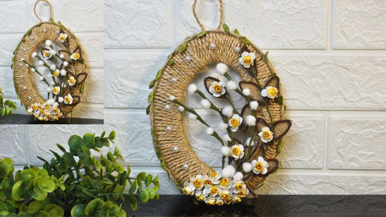 Jute craft wall hanging | Jute craft ideas home decoration | home decoration ideas handmade ideas