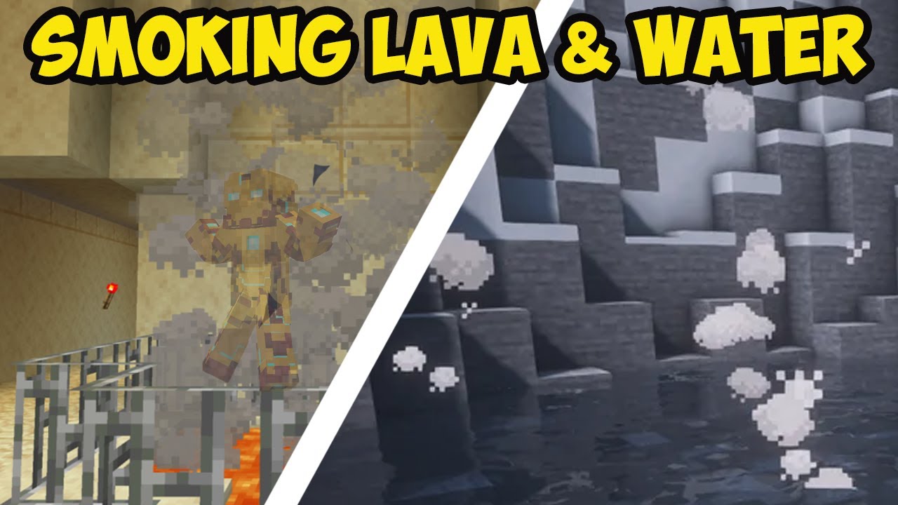 MINECRAFT SMOKING LAVA (NO MODS) | MINECRAFT SMOKING HOT SPRINGS
