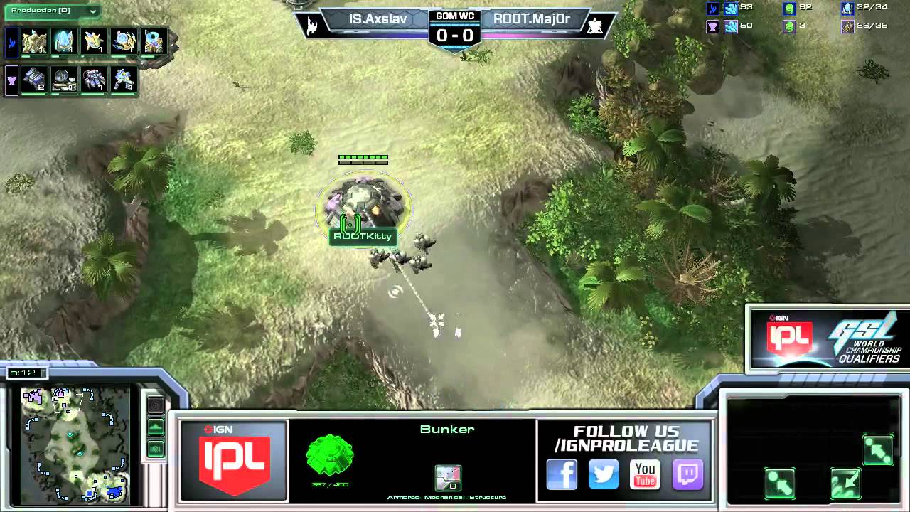 Axslav vs ROOT.MajOr - Game 1 - GSL WC Qualifier