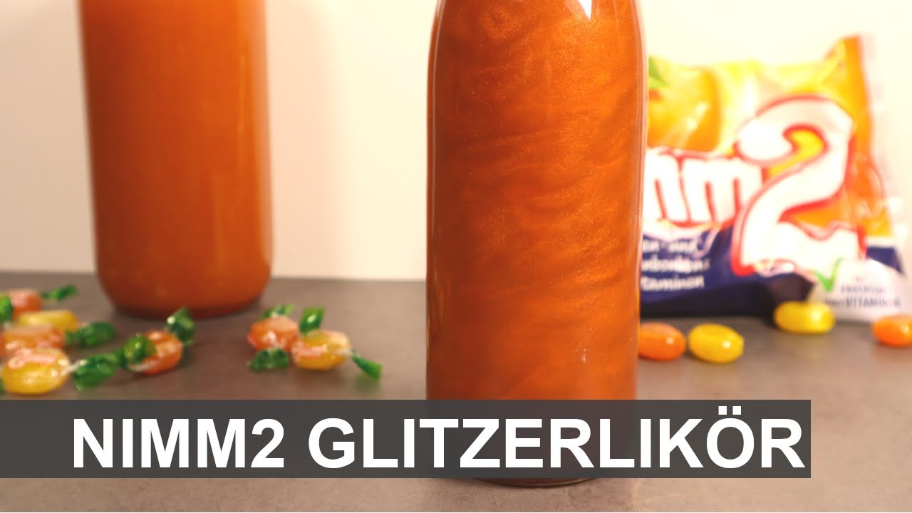 Nimm2 Glitzerlikör selbstgemacht (schnelles Rezept)
