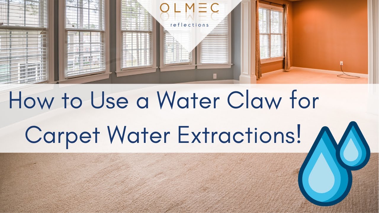 How to Use a Water Claw for Carpet Water Extractions