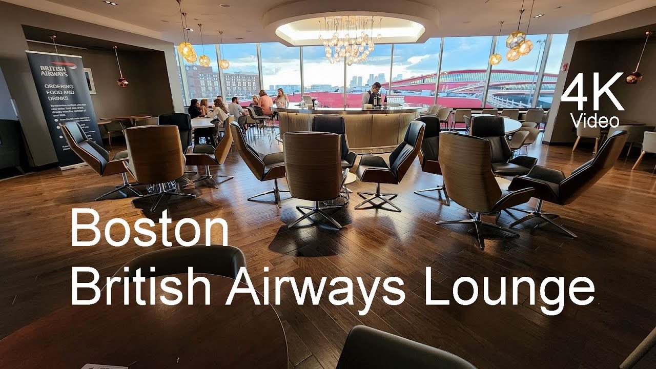 British Airways Lounge Boston 4K