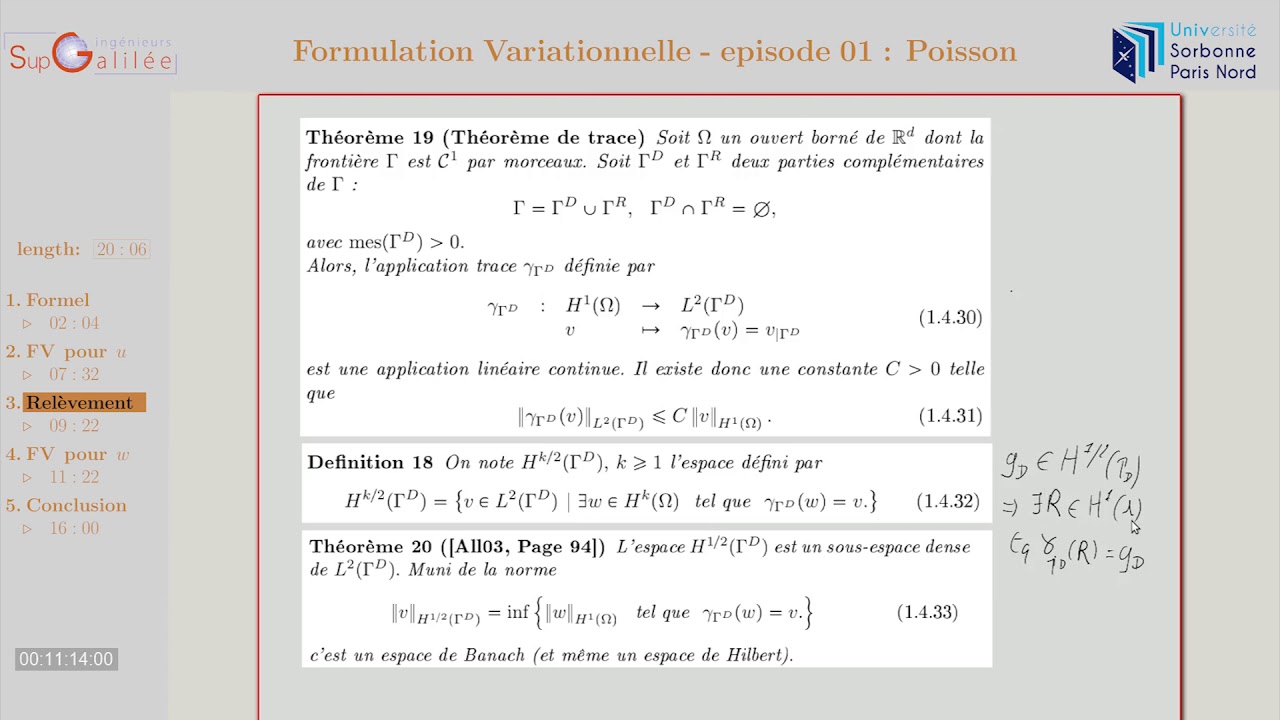 Formulation Variationnelle - episode 01 : Poisson