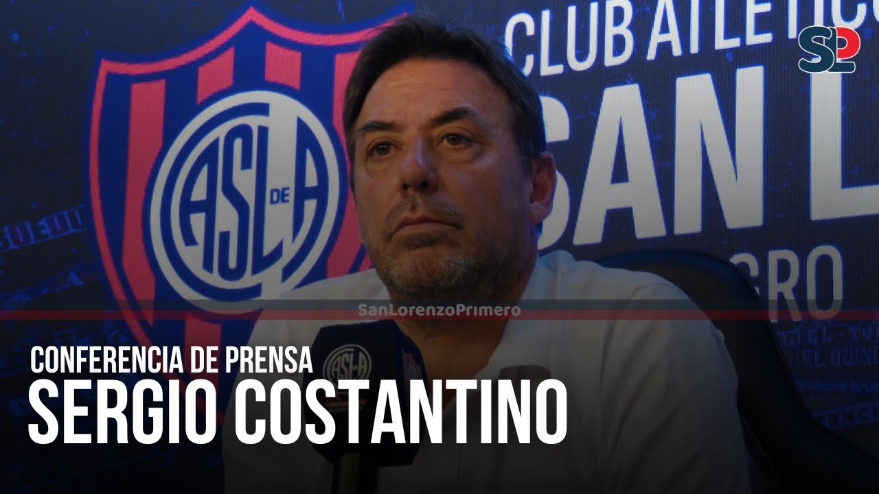 Sergio Costantino en conferencia de prensa sobre la gestión en #SanLorenzo 