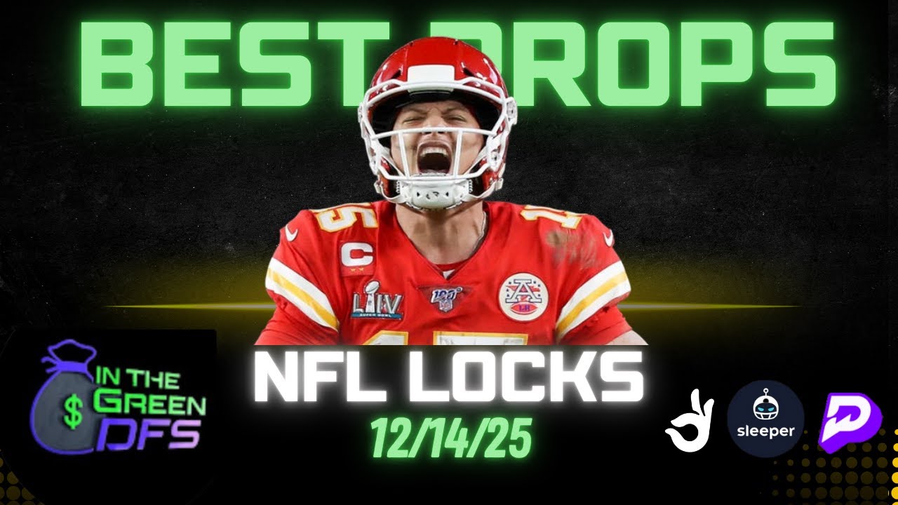 BEST NFL PROPS TODAY | BEST 5 BETS | SUNDAY 12/14/25 | NFL WEEK 15 | BONUS BET 🔥