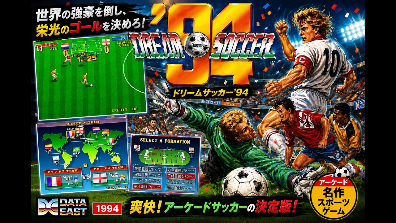 Dream Soccer &acute;94 (Data East, 1994) for ARCADE