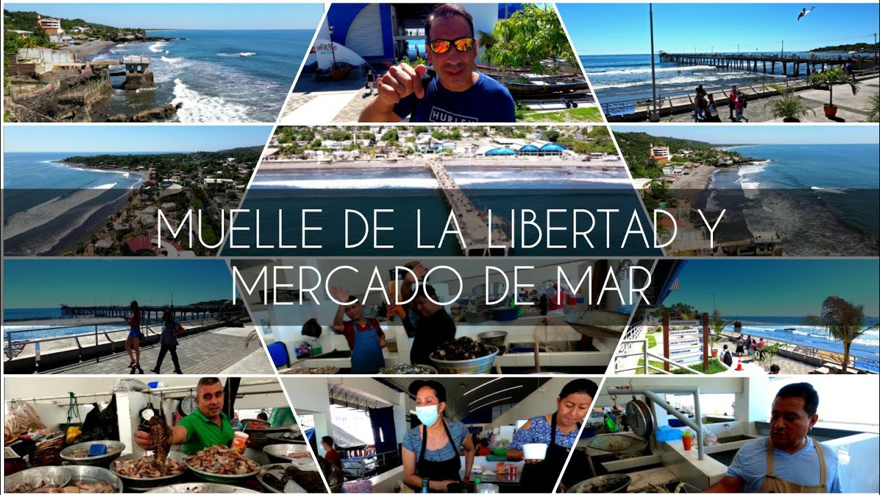 MUELLE DEL PUERTO LA LIBERTAD Y MERCADO DEL MAR #elsalvador #puertodelalibertad #mercadodelmar