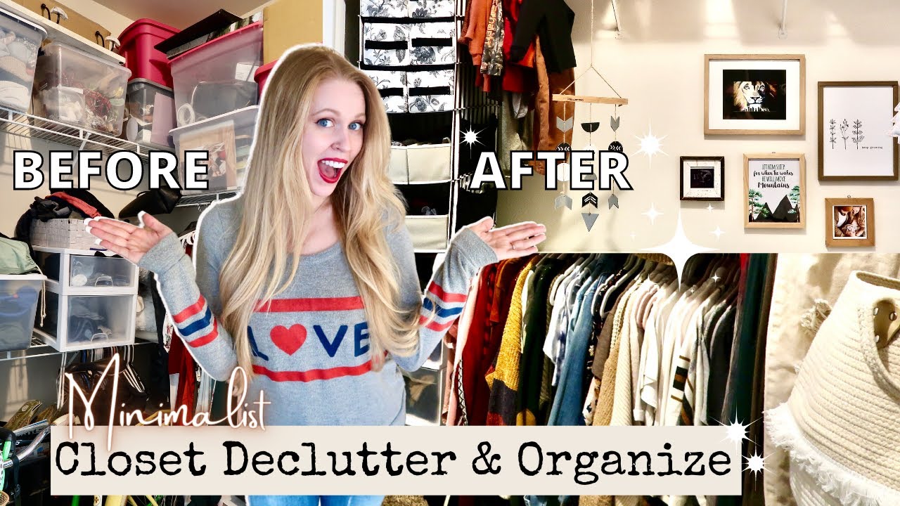 MINIMALISM | CLOSET DECLUTTER, ORGANIZATION AND MAKEOVER | KONMARI METHOD