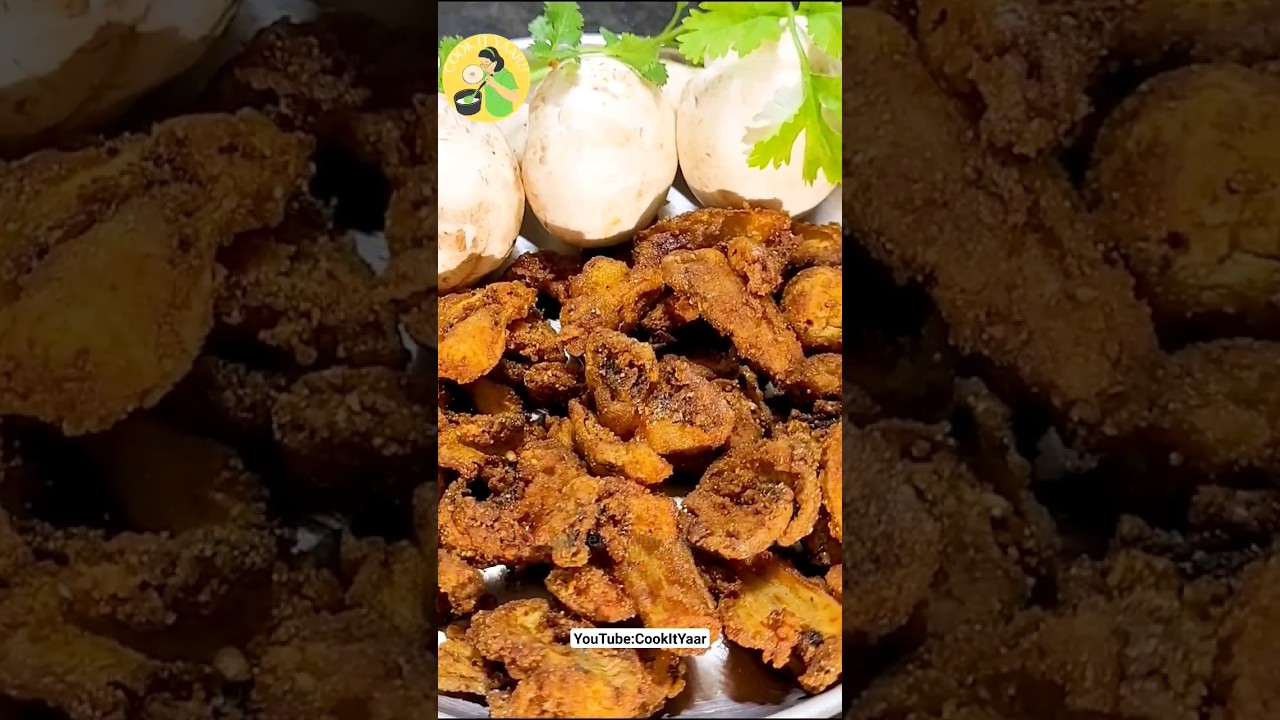 Crispiest Mushrooms| Crispy Mushroom Fry| Subscribe for more!&hearts;️ #recipe