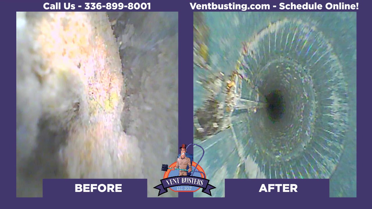 Dryer Vent Cleaning - Irving Park - Before & After