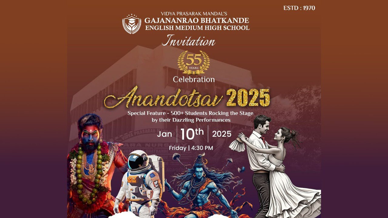 Anandotsav 2025 - Gajananrao Bhatkande English Medium High School Belgaum