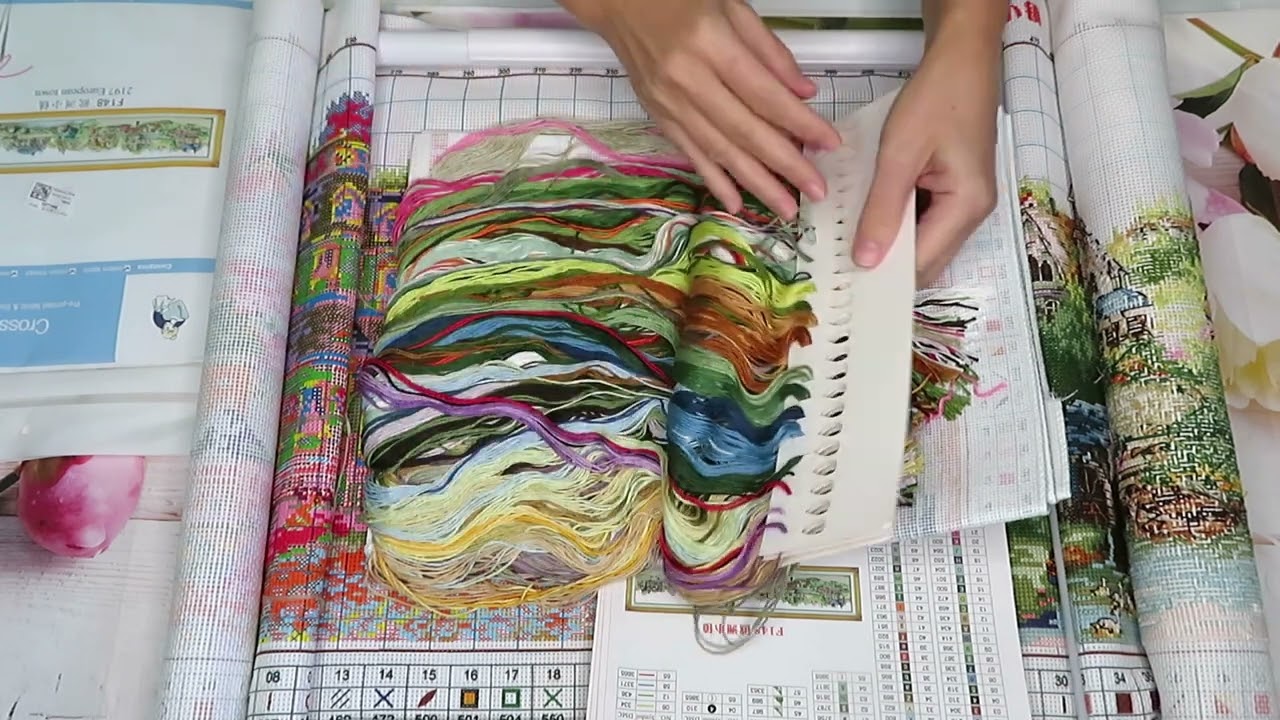 Fansells European Town Review and WIP #fansells #crossstitch