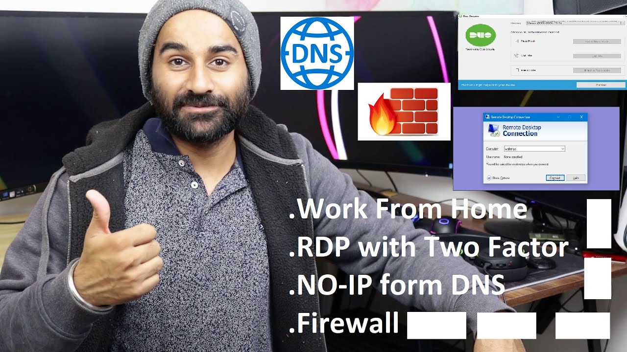 How to Set Up RDP with Two Factor and Free linux based firewall (Work From home Set Up)