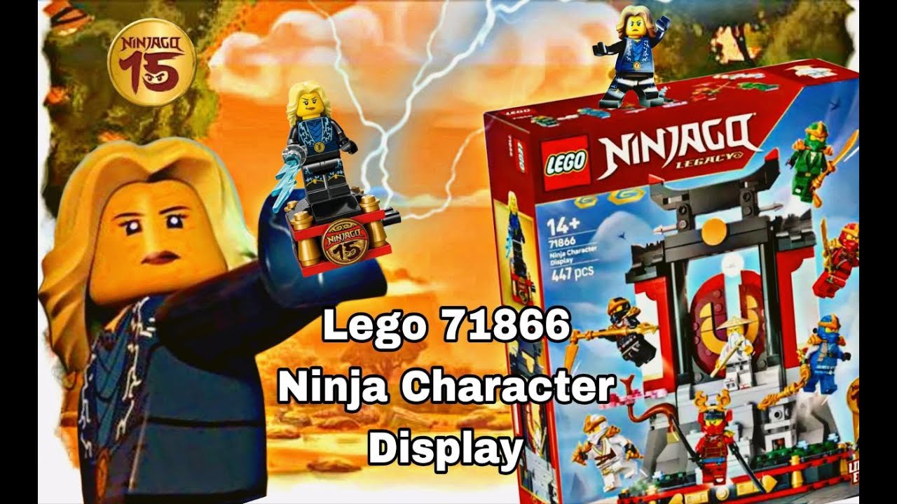 Обзор и сборка набора: Lego 71866, Ninja Character Display| Дисплей ниндзя, набор к 15-ти летию.