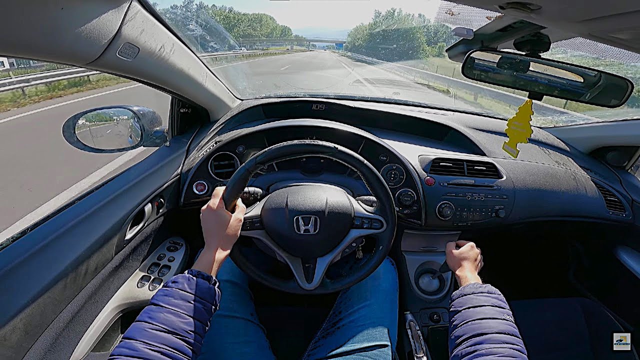 🔥 Honda Civic 8 1.8 i-VTEC 140 2007 POV Driving HD 4K ASMR - هوندا سيفيك - Test Drive