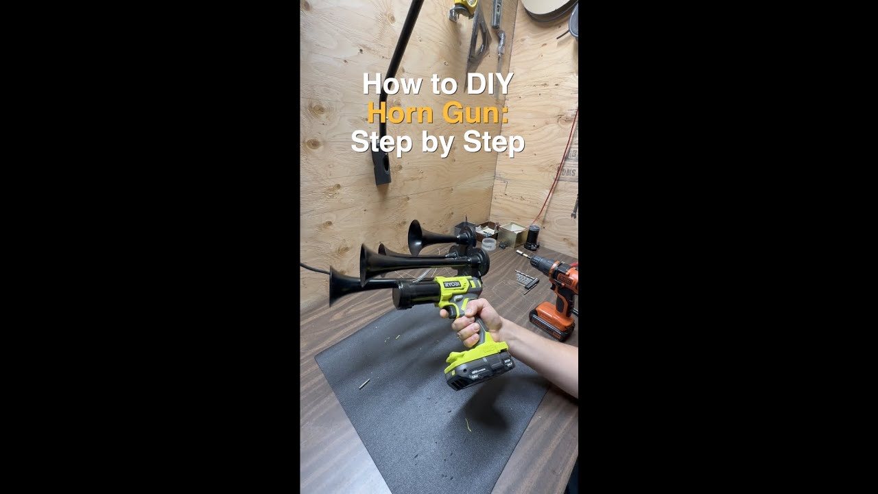 How to DIY Ryobi Train Horn with Train Horns Kit from BossHorn.com - Step by Step Full Video