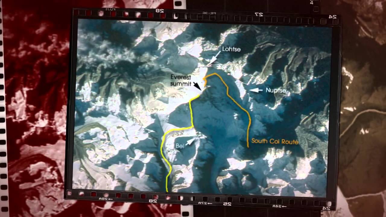 Mount Everest on the border of Tibet and Nepal