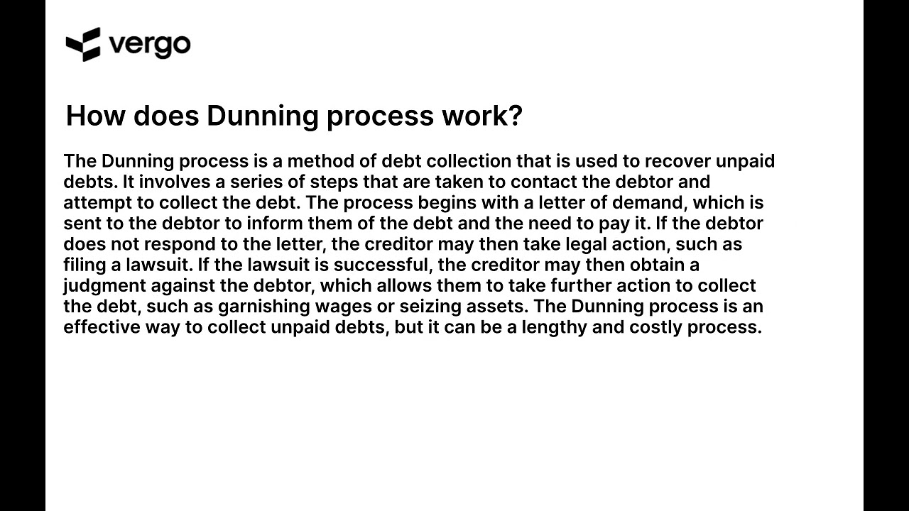 Understanding the Dunning Process