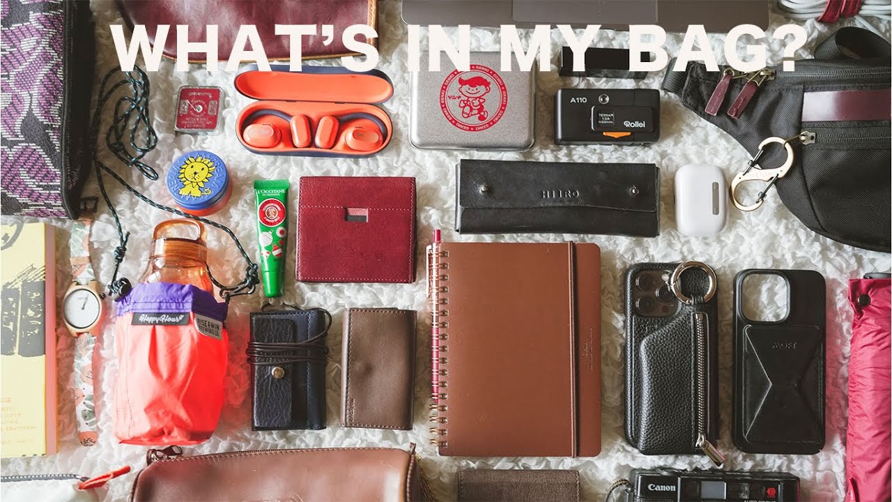 【what's in my bag?】好きなものを厳選して持ちたいアラサーの1週間のカバンの中身。