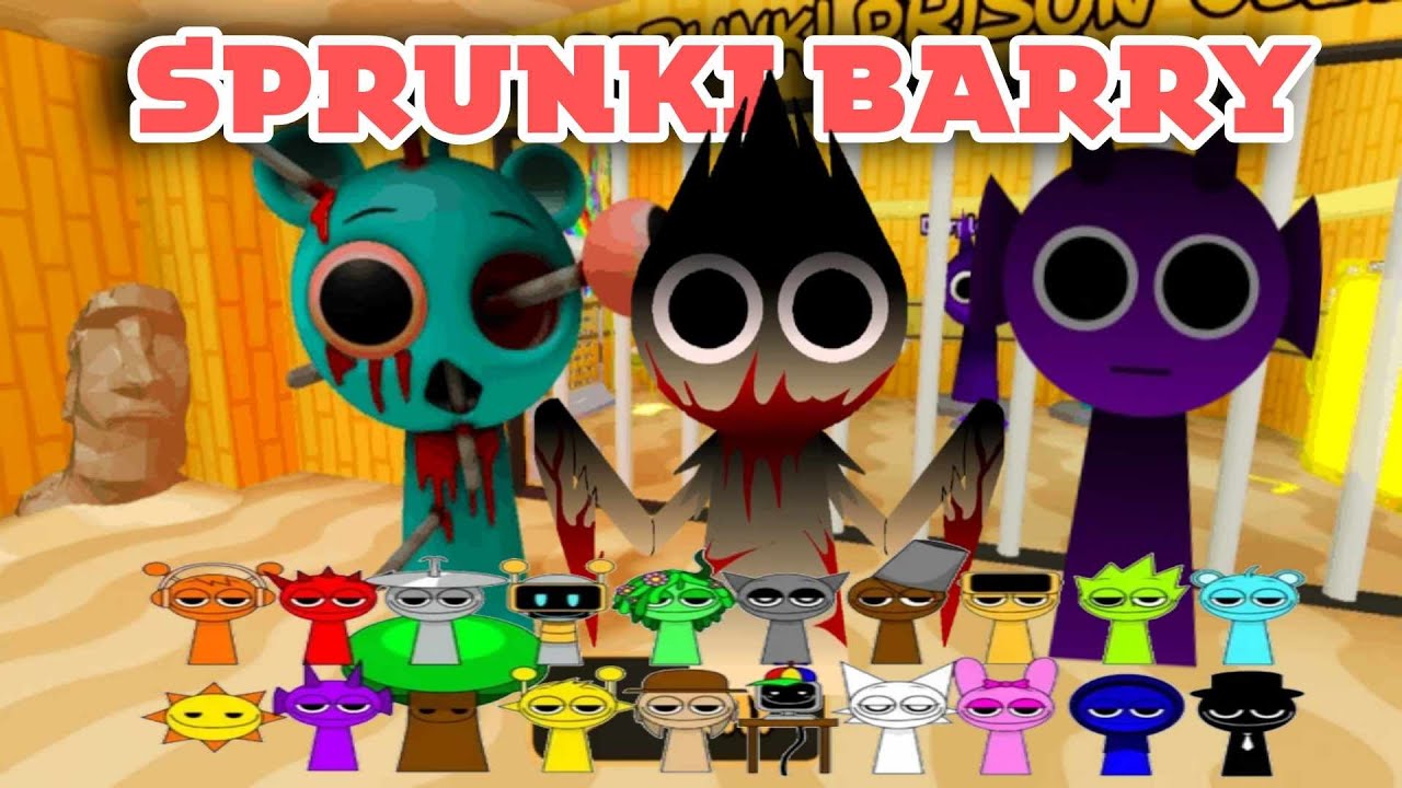SPRUNKI FAMILY Barry's Prison Run (Escape Obby)