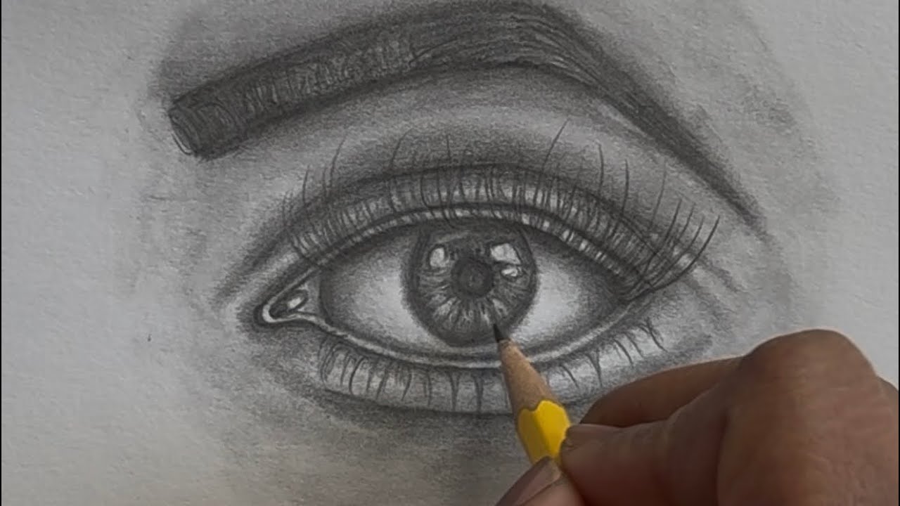 How to draw realistic eye| step by step drawing realistic eye✍🏻