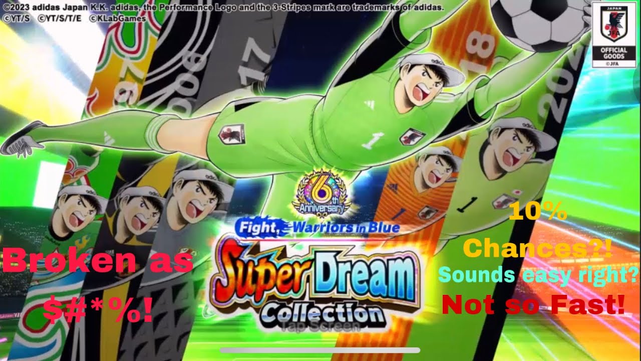 Captain Tsubasa Dream Team &ldquo;Super Dream Collection Broken Genzo,10% SSR but it&rsquo;s hard to be pulled&rdquo;