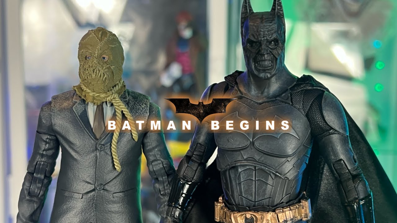 Обзор игры Mcfarlane Toys DC Multiverse Batman Begins: Demon Batman/Gold Label Scarecrow