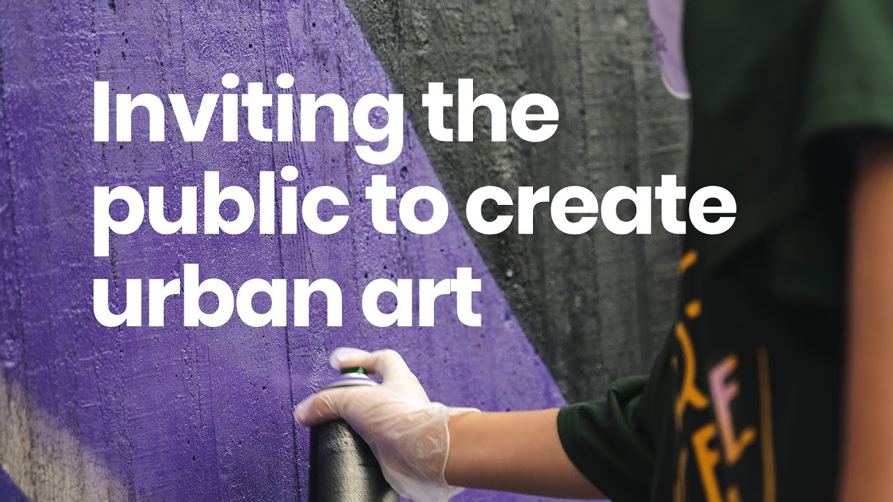Inviting the public to create urban art