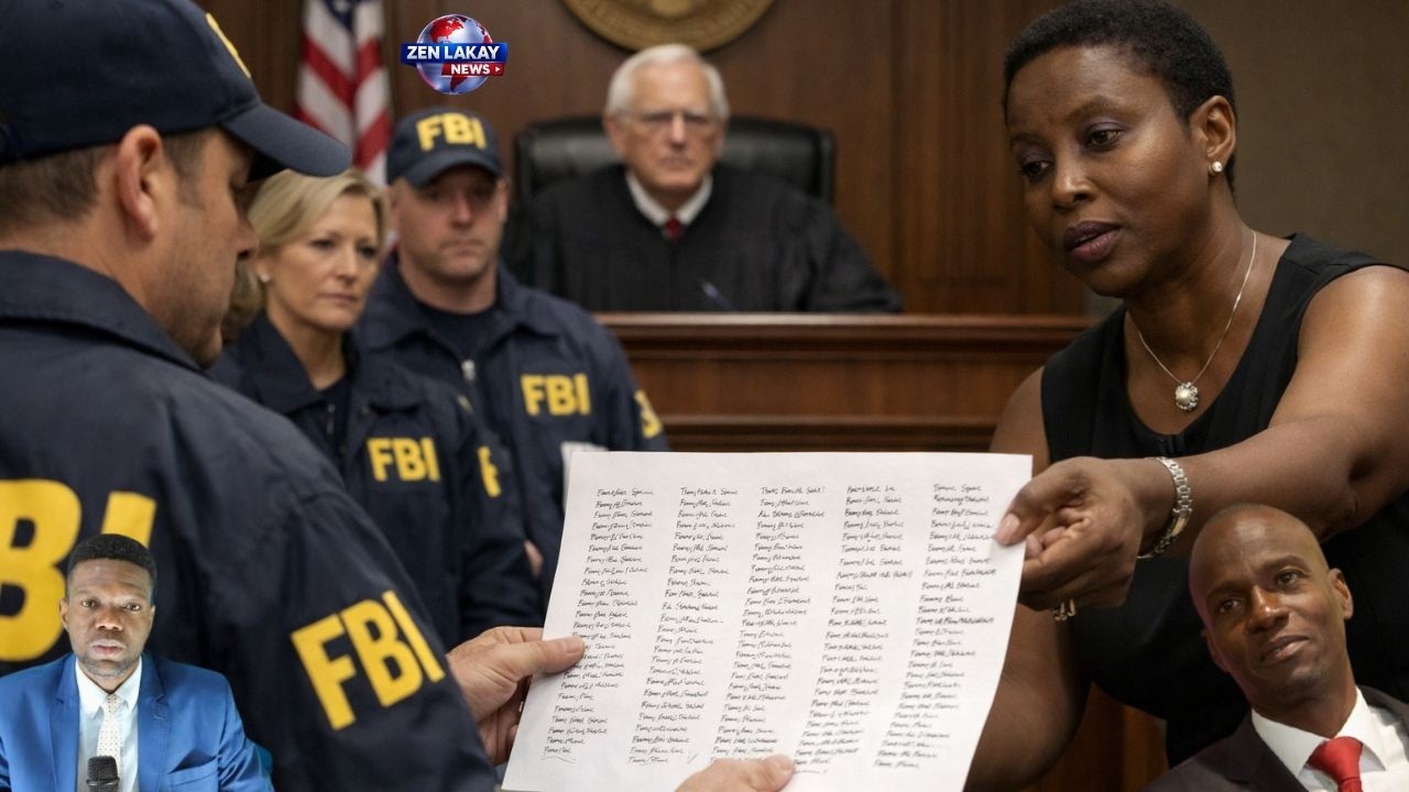Martine Moise bay FBI Lis moun yo ki touye Prezidan Jovenel Moise la men lis la ann gade