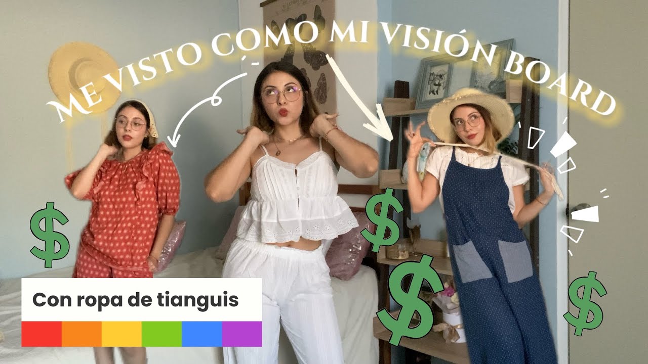 Outfits con ropa de tianguis para manifestar mi vision board 2026 ✨🪿🪻🧺  #secondhand #tianguis #ootd 
